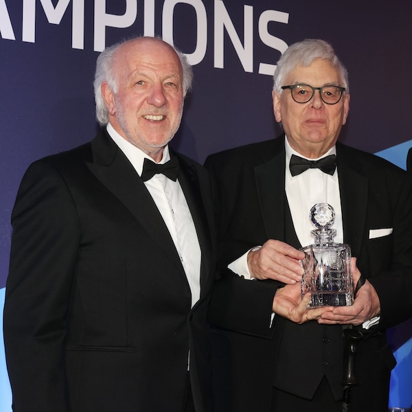 David being presented with his award by David Richards CBE, Chairman of Motorsport UK, at the Night of Champions on 27 January in London